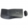 Teclado + Mouse Conceptronic Wireless Ergonomic Orazio20 Black