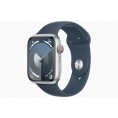 Apple Watch Series 9 GPS + Cell 41MM Silver Aluminium + Correa Sport Band Storm Blue M/L