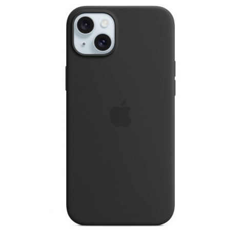 Funda iPhone 15 Plus Apple Silicona Black MagSafe