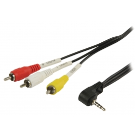 Cable Kablex Audio Jack 3.5MM Macho / 3X RCA Macho 1M