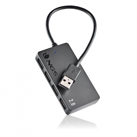HUB NGS USB 4 Puertos Black
