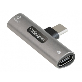 Adaptador Startech USB-C Macho / 2X USB-C Hembra Silver