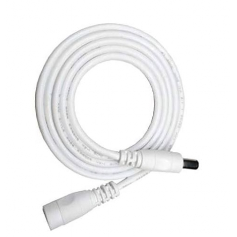 Cable Kablex Alimentacion DC Macho / Hembra 5.5MM 2.1MM White 10M