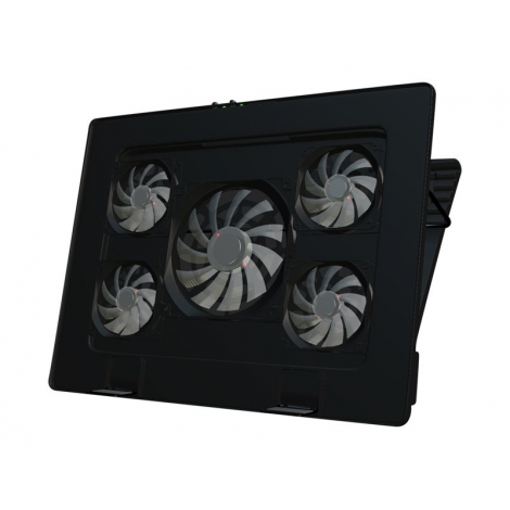 Base Refrigeradora Mars Gaming 17.3" 5 Ventiladores Black