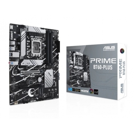 Placa Base Asus Intel Prime B760-PLUS Socket 1700 ATX Grafica DDR5 Sata6 M.2 Glan USB 3.2 USB-C