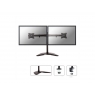 Soporte Monitor Doble Escritorio Newstar NM-D335D Black