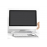 Soporte Monitor Escritorio Celly Swdeskhubwh White + HUB 4Xusb White