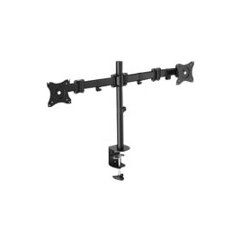 Soporte Monitor Escritorio Equip 2 Brazos 13-27" Vesa 75/100 Montaje Pinza