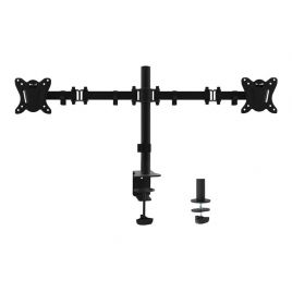 Soporte Monitor Escritorio Equip 2 Brazos 13-32" Vesa 100 Montaje Pinza