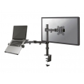 Soporte Monitor Escritorio Newstar 2 Brazos 10-27" Monitor + Portatil Vesa 75/100 Montaje Pinza
