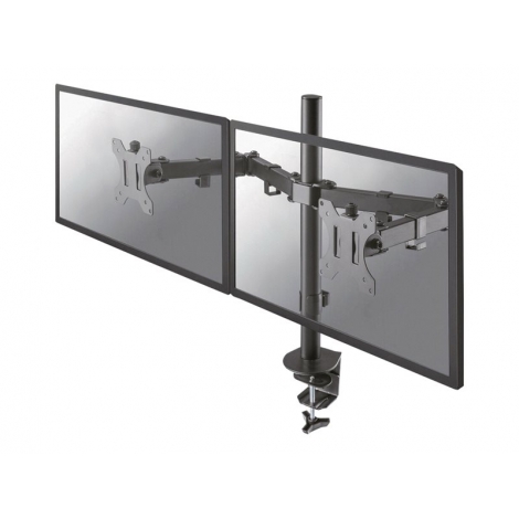 Soporte Monitor Escritorio Newstar 2 Brazos 10-32" Vesa 75/100 Montaje Pinza Black