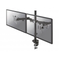 Soporte Monitor Escritorio Newstar 2 Brazos 10-32" Vesa 75/100 Montaje Pinza Black