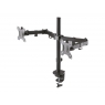 Soporte Monitor Escritorio Newstar 2 Brazos 10-32" Vesa 75/100 Montaje Pinza Black