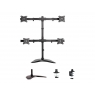 Soporte Monitor Escritorio Newstar NM-D335D 4 Monitores Black