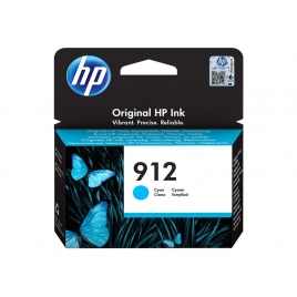 Cartucho HP 912 Cyan Officejet 8012 8014 8015 8017 Officejet PRO 8022 8023 8024 8025