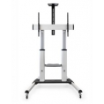 Soporte Monitor Suelo Movil Tooq 60-100" Silver / Black