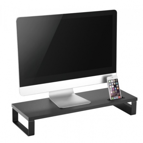 Soporte Sobremesa Equip para Monitor + HUB 3P USB Black