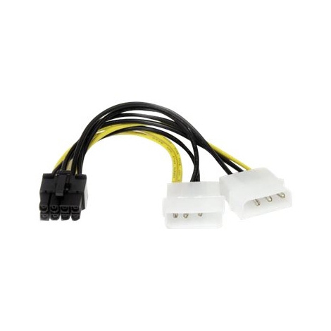 Adaptador Startech Fuente de Alimentacion 2X Molex 4P Macho / PCIE 8P