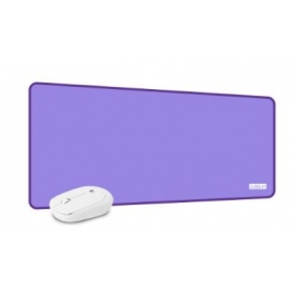 Mouse Subblim Harmony Wireless White + Alfombrilla XL Purple