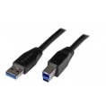 Cable Startech USB 3.0 Macho / USB 3.0 B Macho Activo 5M Black