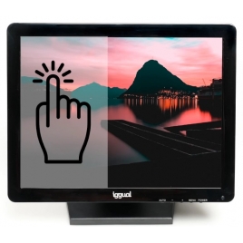 Monitor Tactil Iggual LCD 15" Mtl15c 1024X768 VGA HDMI USB Black