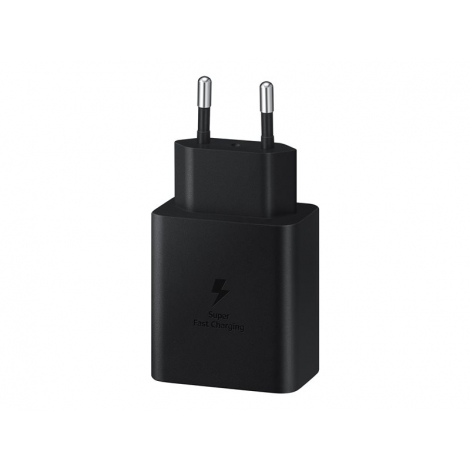 Cargador USB-C Samsung 45W 3A + Cable USB-C Black para Casa
