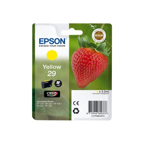 Cartucho Epson 29 Yellow XP-235 XP-332 XP-335 XP-432 XP-435