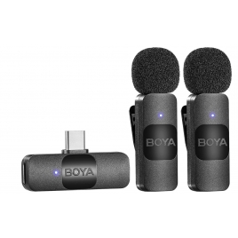 Microfono Boya BY-V20 Wireless Solapa USB-C Black