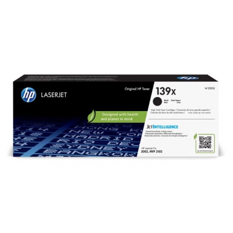 Toner HP 139X Black Gran Capacidad 3002DW / 3002DWE / Mpf3102fdwe / 3102FDW 4000 PAG