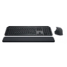 Teclado + Mouse Logitech Wireless MX Keys S Combo Grey