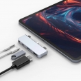 Puerto Replicador USB-C Hyper 4 EN 1 para iPad PRO / AIR / Mini Silver