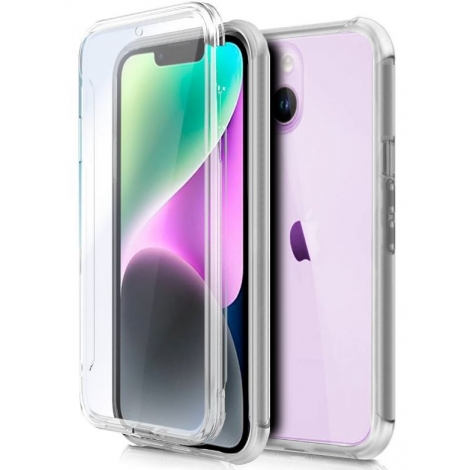 Funda Movil Back + Front Cover Cool Silicona 3D Transparente iPhone 14