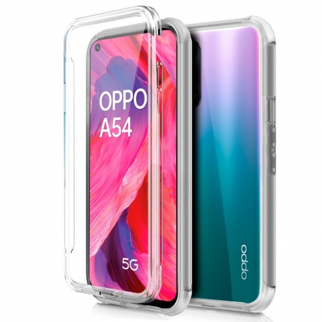 Funda Movil Back + Front Cover Cool Silicona 3D Transparente Oppo A54 5G / A74 5G