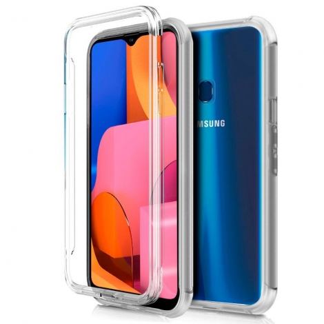 Funda Movil Back + Front Cover Cool Silicona 3D Transparente Samsung A20S A207