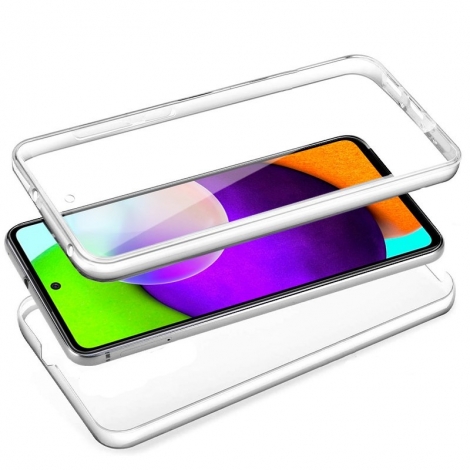 Funda Movil Back + Front Cover Cool Silicona 3D Transparente Samsung A52 5G / A52S / A525