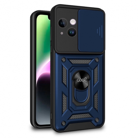 Funda Movil Back Cover Cool Hard Ring Blue iPhone 14