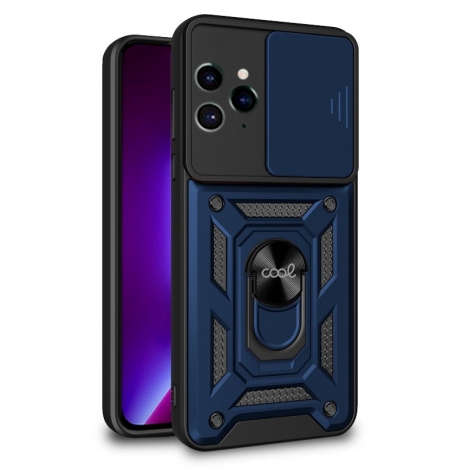 Funda Movil Back Cover Cool Hard Ring Blue iPhone 14 PRO