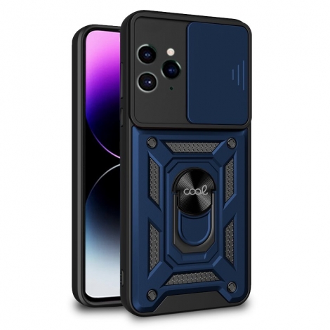 Funda Movil Back Cover Cool Hard Ring Blue iPhone 14 PRO MAX