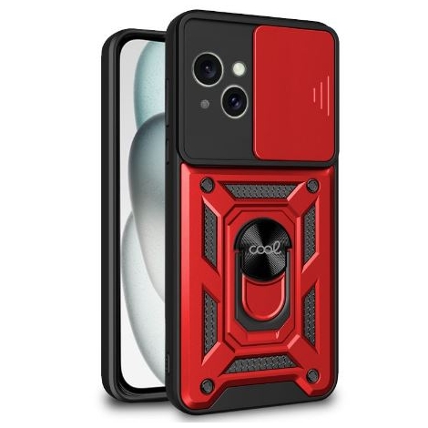 Funda Movil Back Cover Cool Hard Ring red iPhone 15