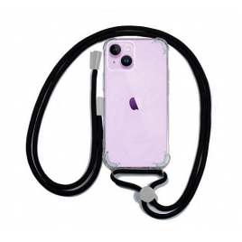 Funda Movil Back Cover Cool Silicona + Cordon Black iPhone 14