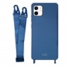 Funda Movil Back Cover Cool Silicona Blue + Cinta Blue iPhone 12 Mini