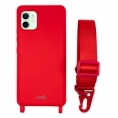 Funda Movil Back Cover Cool Silicona red + Cinta red iPhone 12 / 12 PRO