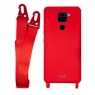 Funda Movil Back Cover Cool Silicona red + Cinta red Xiaomi Redmi Note 9