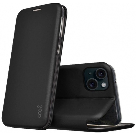 Funda Movil Cool Flip Cover Elegance Black iPhone 15
