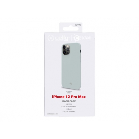 Funda Movil Back Cover Celly Cromo Blue iPhone 12 PRO MAX