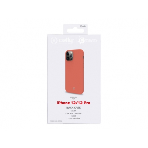 Funda Movil Back Cover Celly Cromo Orange iPhone 12 PRO