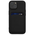 Funda Movil Back Cover HT Silicone Wallet Black iPhone 15