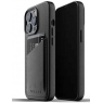 Funda Movil Back Cover Mujjo Leather Bolsillo Black iPhone 13 PRO