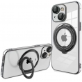 Funda Movil Back Cover Cool Magnetic Ring Transparente/Black iPhone 14 Plus