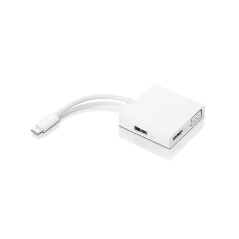 Puerto Replicador USB-C Lenovo HDMI + VGA + USB 3.0